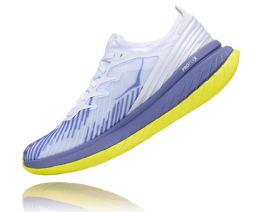 Zapatillas Running Hoka One One Hombre - Carbon X-Spe - Blancas/Azules - QGY387104